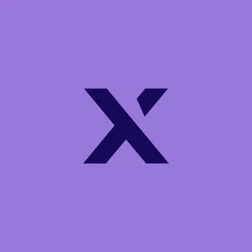 X logo, simple and clean x logo designs Stock Illustration