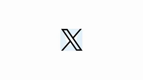 X logo twitter logo, X Twitter new logo, X twitter, Twitter logo, Elon Musk Stock Footage 247251444