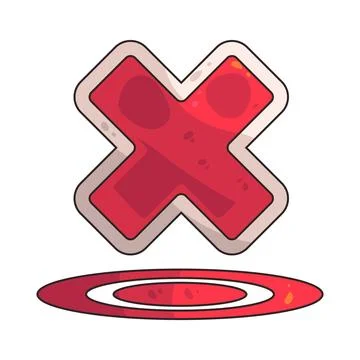 X Mark illustration 스톡 일러스트