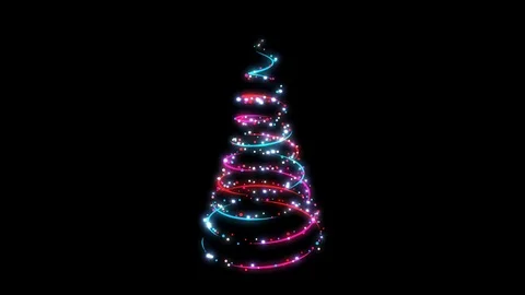 X Mas Digitree Looping Animation Stock Footage 73310984