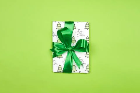 X-mas gift box on white Stock Photos
