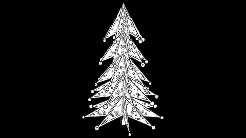 X-mas-tree-4 Video stock 105723712