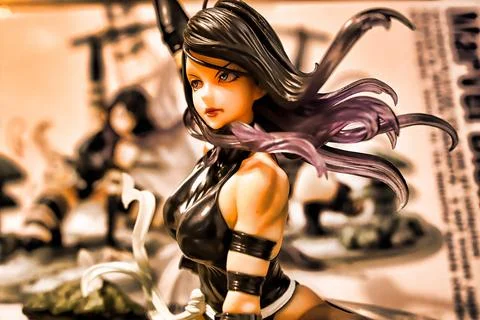 The X-Men MARVEL COMIC character Psylocke Stock Photos