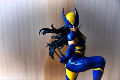 X-Men MARVEL COMIC character WOLVERINE(LAURA KINNEY). Stock Photos