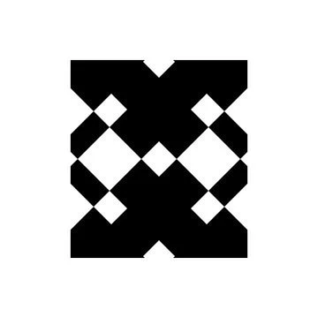 X, OX, EXE initials geometric company logo and vector icon Illustrazione stock