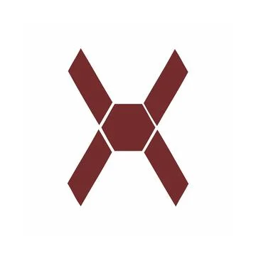 X, OX, XO initials geometric logo and vector icon Stock Illustration