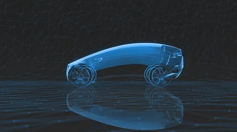 X-ray car, view side Stock-Illustration