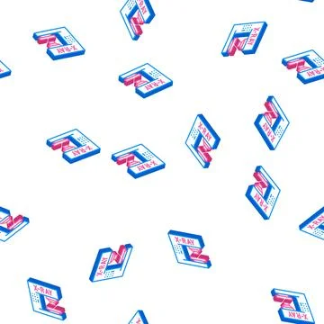 X-ray electronic equipment isometric icon seamless pattern 库存插图