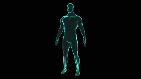 X ray human body scan Stock Footage 93975249