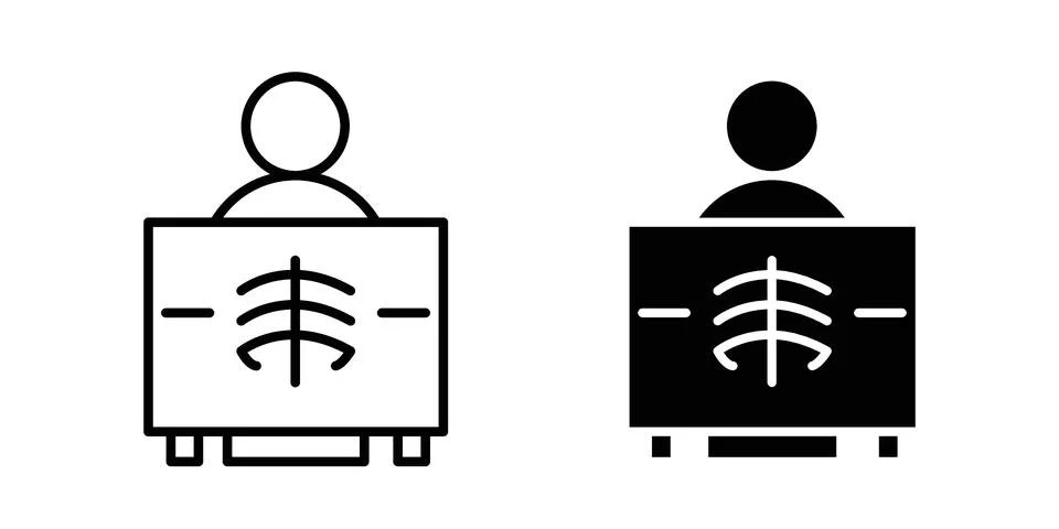 X ray icon design. Simple Vector illustrations.. 스톡 일러스트