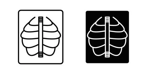 X ray icon Illustration designs pack for Web Stock Illustration