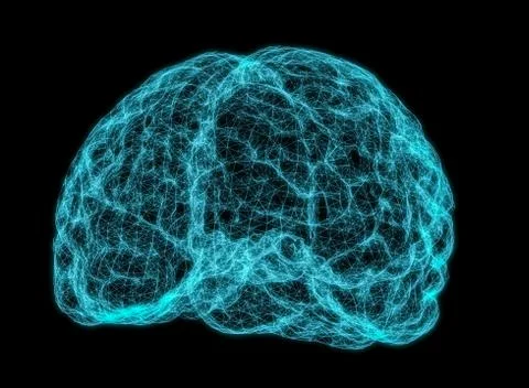X-ray image of human brain イラスト素材