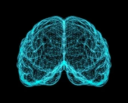 X-ray image of human brain Illustrazione stock