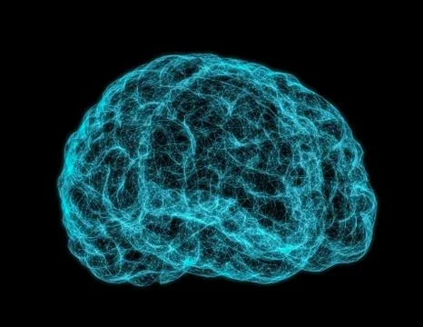 X-ray image of human brain Stock Illustration