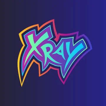 X-ray logo template. Stock Illustration