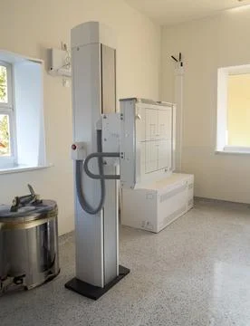 The X-ray machine is in the clinic Stock Photos