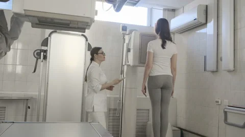 X-Ray Machine Scanner In Medical Cabinet In Stock Footage 107520620