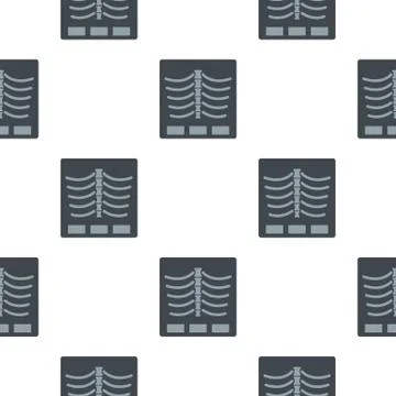 X Ray photo pattern seamless イラスト素材