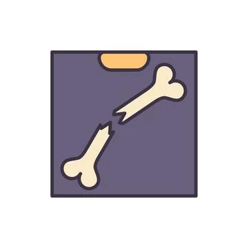 X-ray related vector icon. Stock Illustration