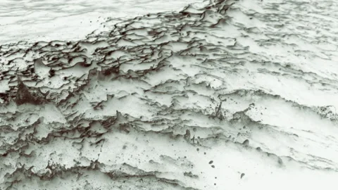 X ray reverse ocean graphic element Stock Footage 130466568