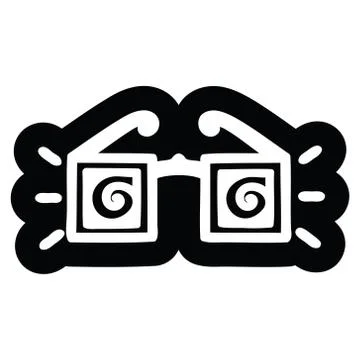 X ray specs icon Illustrazione stock