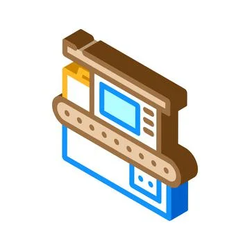 X-ray technology electronic equipment isometric icon vector illustration Ilustración de archivo