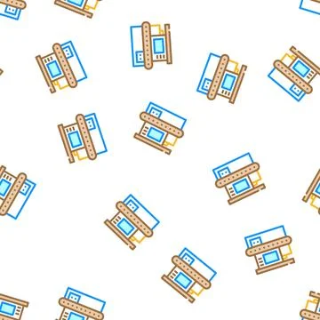 X-ray technology electronic equipment vector seamless pattern Stock Illustration