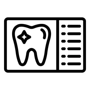 X Ray Vector Icon Design Illustration Stock Illustration