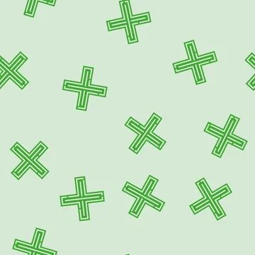 X reject glyph seamless pattern Illustrazione stock