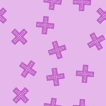 X reject line seamless pattern Stock Illustration