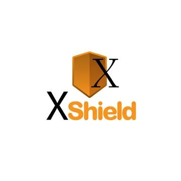 X shield logo vector design Stock Illustration