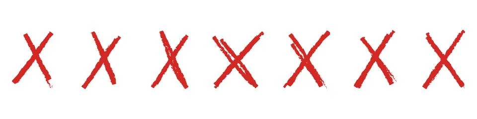 X sign doodle of hand draw style. Graffiti mark,typography paint brush. Iso.. 스톡 일러스트