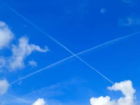 X in the sky Foto stock