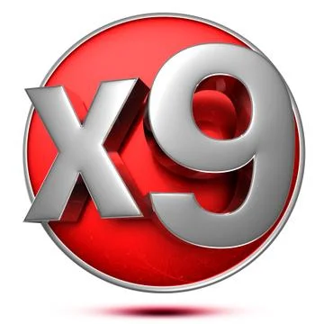 X9 3d. Stock Illustration