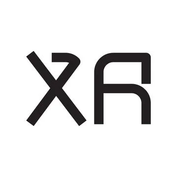 Xa initial letter vector logo icon Stock-Illustration