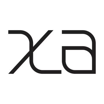 Xa initial letter vector logo 스톡 일러스트
