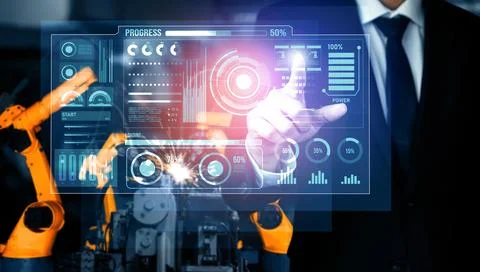 XAI Advanced robot arm system for digital industry and factory robotic 写真素材