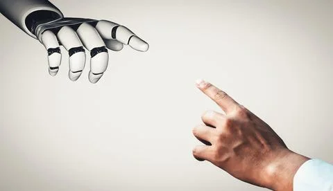 XAI Future artificial intelligence and machine learning for AI droid robot or Stock Illustration