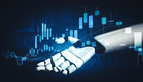 XAI Future artificial intelligence and machine learning for AI droid robot or Stock Illustration