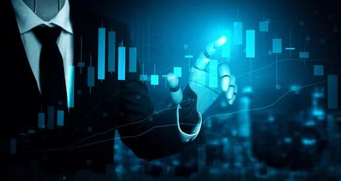 XAI Future artificial intelligence and machine learning for AI droid robot or Stockillustratie