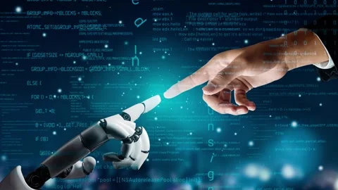 XAI Futuristic robot artificial intelligence revolutionary AI technology concept Stock Footage 269492711