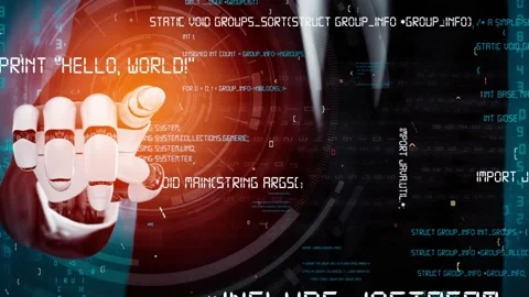 XAI Futuristic robot artificial intelligence revolutionary AI technology concept Stock Footage 271222174