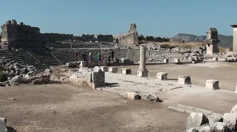 Xanthos Amphitheater Stock Footage 12382119