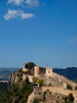 Xativa's castle 스톡 사진