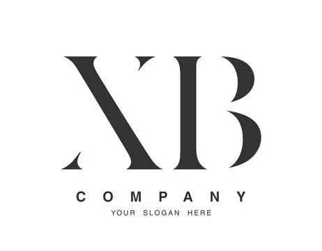 XB logo design. Initial letter x and b serif font style. Creative classic c.. Stock Illustration