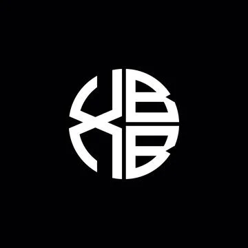 XBB logo XBB icon XBB monogram XBB letter minimalist Circle flat Unique mod.. Stock Illustration