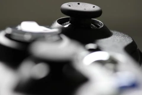 XBox Controller 360 left joystick closeup Stockfoto's
