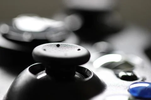 XBox Controller 360 Right joystick closeup Stockfoto's