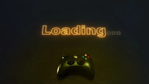 Xbox Controller Neon Text Loading Stock Footage 146246178