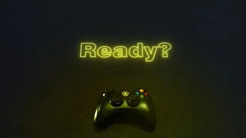 Xbox Controller Neon Text Ready Stockbeeldmateriaal 146245778